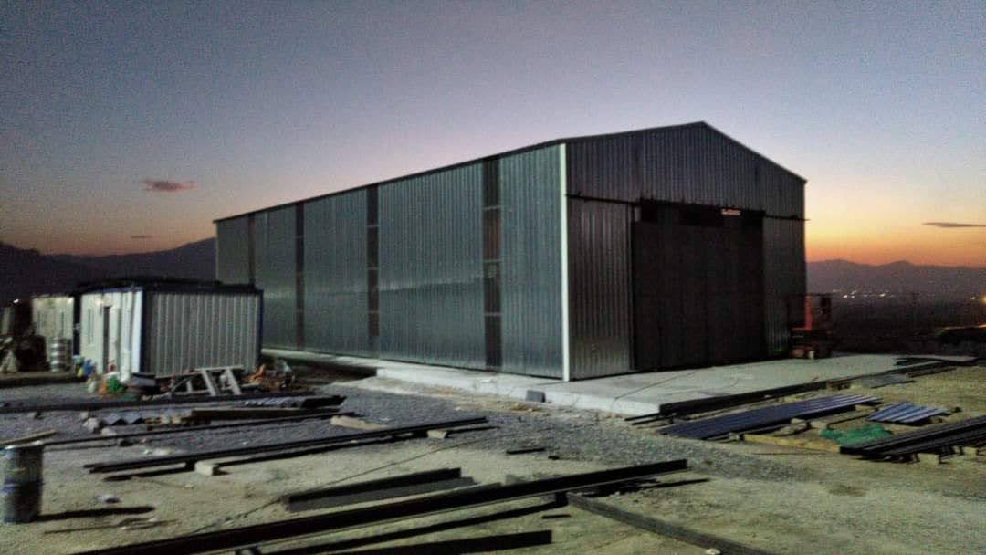 ÜMSA tarafından yapılan çelik konstrüksiyon hangar